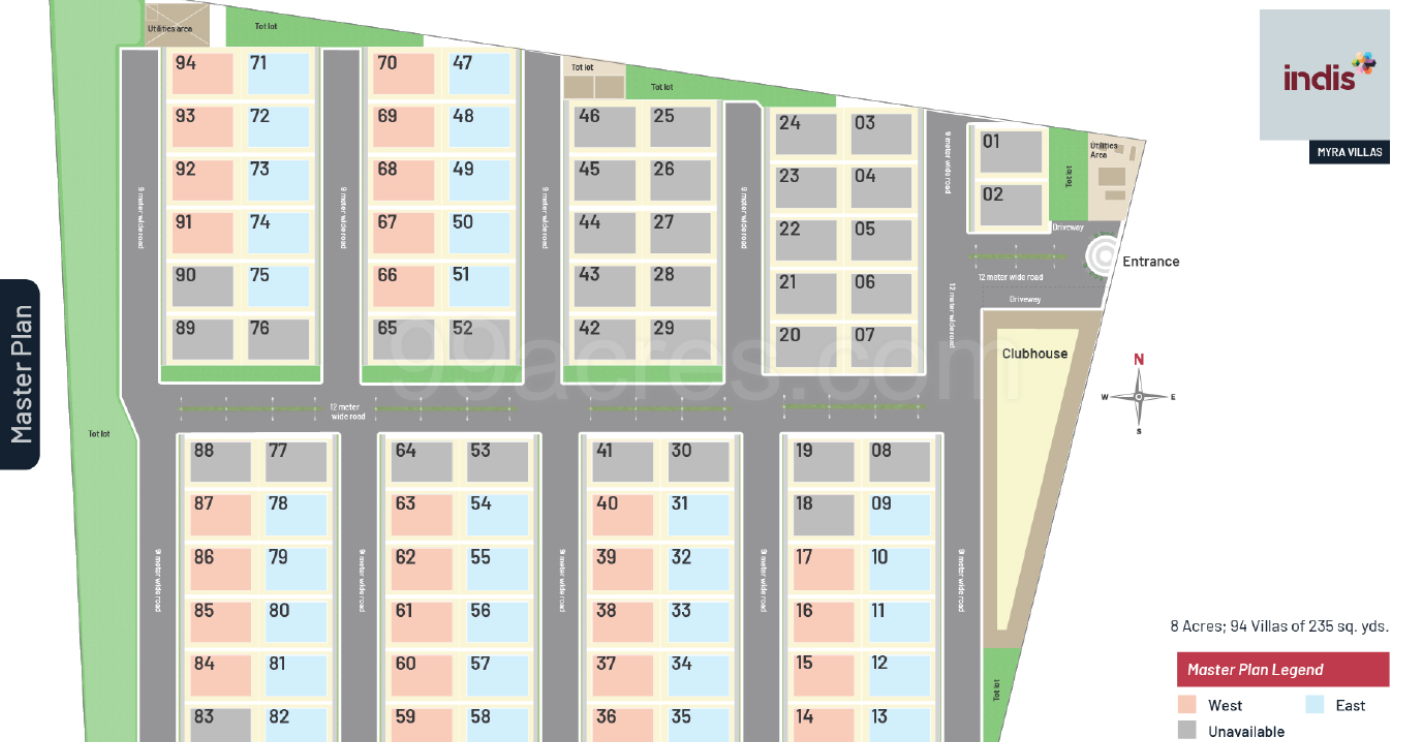 Indis Myra Villas Floor plan